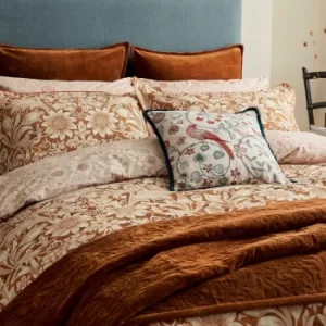 Image of William Morris Sunflower Kingsize Duvet Cover, Saffron