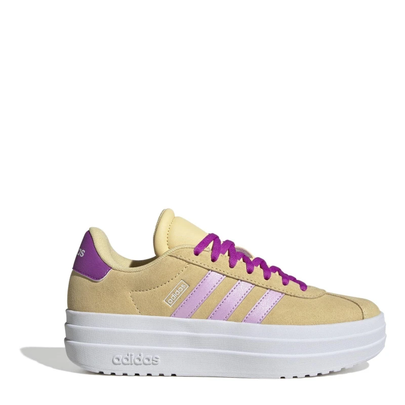 Image of adidas VL Court Bold Kids Trainers orng/lilac/pnk female 3.5 (36)