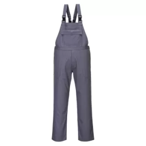 Image of Biz Flame Mens Pro Flame Resistant Bib and Brace Grey 2XL