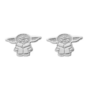 image of Disney Baby Yoda Sterling Silver Stud Earrings E906213SL.PH