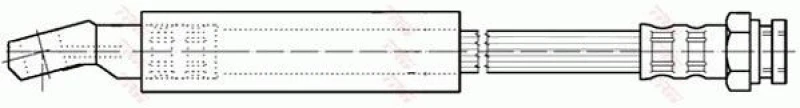 Image of TRW PHD245 Brake Hose Brake Hose (83)