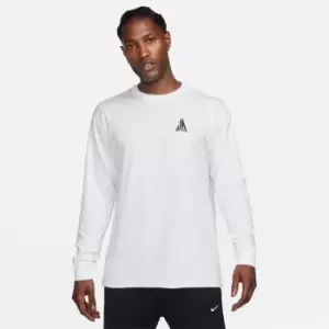 image of Nike Mens Long-Sleeve M90 T-Shirt - White