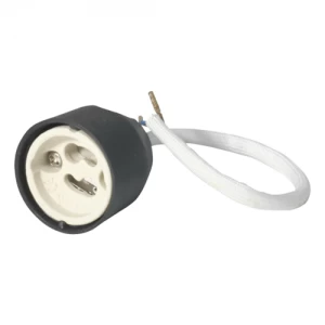 Image of KnightsBridge Basic GU10 Lamp Holder Fitting w/ 150mm Length Silicon Cable