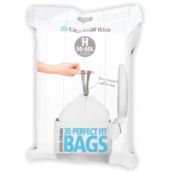 image of Brabantia PerfectFit Bin Liner Dispenser Packs 50-60L (Size H)