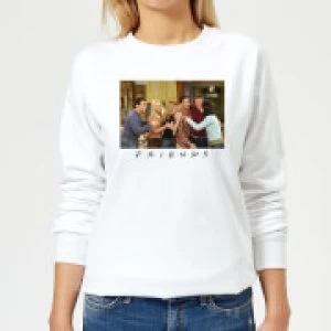 image of Friends Cast Shot Womens Sweatshirt - White - XXL