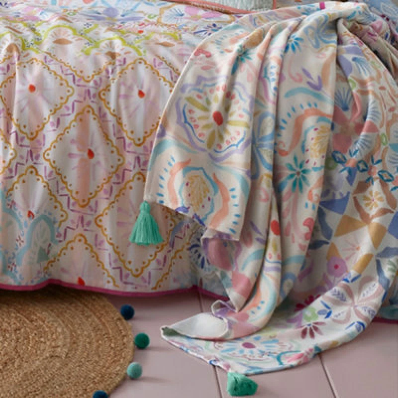 Image of Appletree 'Casablanca' Tasselled Throw Multi