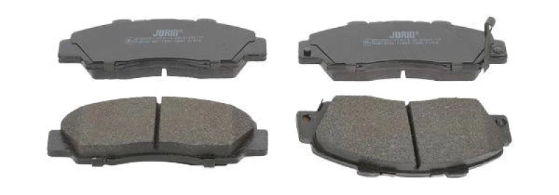 Image of JURID 572393J Brake pad set with acoustic wear warning, without accessories Brake Pad Set,disc brake (402)