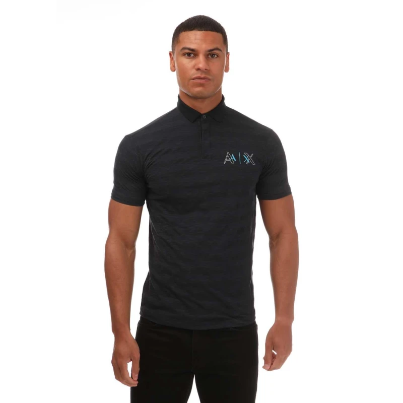 Image of Armani Regular-Fit Polo Shirt - Blue Blue XS