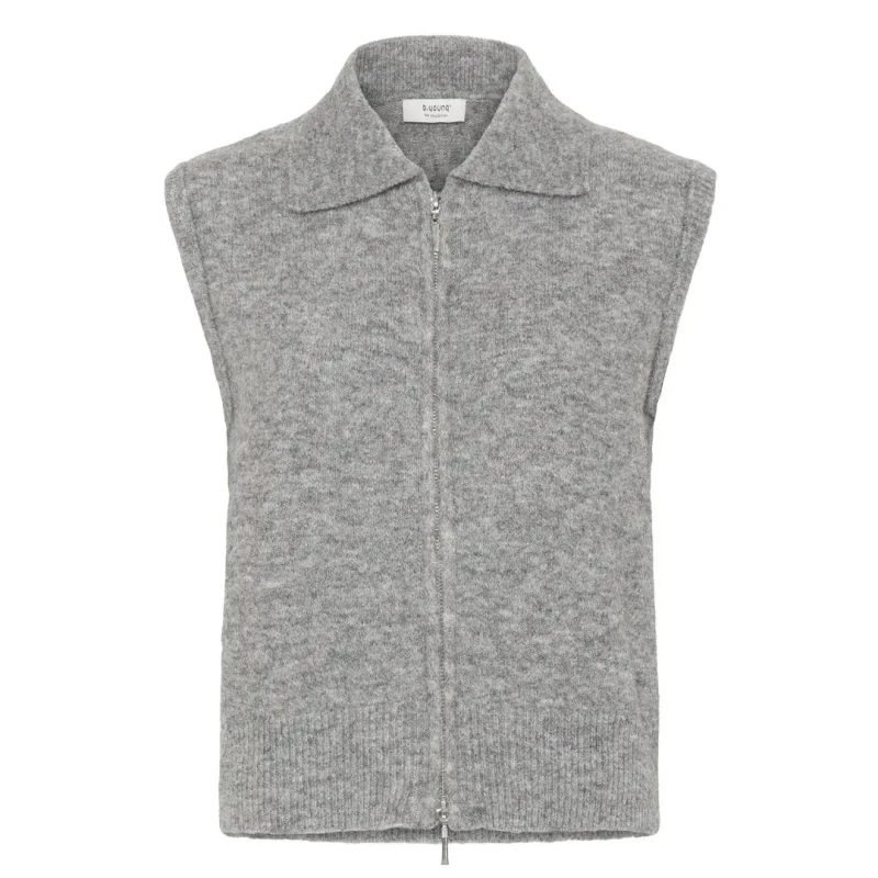 Image of b.Young Womens sleeveless sweater b.young Omea Gris Female XS