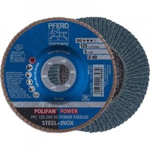 image of PFERD 67784125 POLIFAN-serrated washer PFC 125 Z40 SG POWER STEELOX Diameter 125mm 10 pc(s)