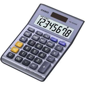 image of Casio MS 80VER II SK UP Dual Powered 8 Digit Desktop Calculator