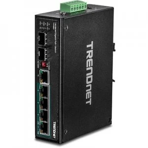 Image of Trendnet TI-PG62 network switch Unmanaged Gigabit Ethernet (10/100/1000) Black Power over Ethernet (PoE)