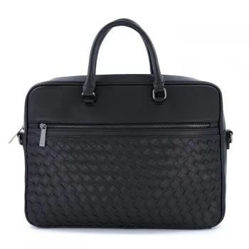 Image of Dune 'Norring' Woven Briefcase - black