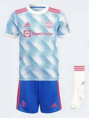 image of Adidas Adidas Manchester United Infant 21/22 Away Mini Kit