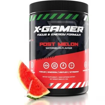 image of X-Gamer X-Tubz Post Melon (Watermelon Flavoured) Energy Formula - 600g