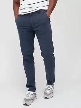Image of Levis Xx Slim Fit Chinos, Navy, Size 30, Inside Leg Regular, Men