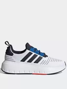 Image of adidas Sportswear Unisex Junior Swift Run 23 Trainers - White, Size 3 Older