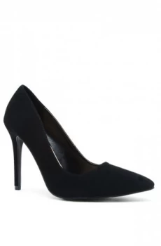 Image of Qupid Milia court shoe Jet Black