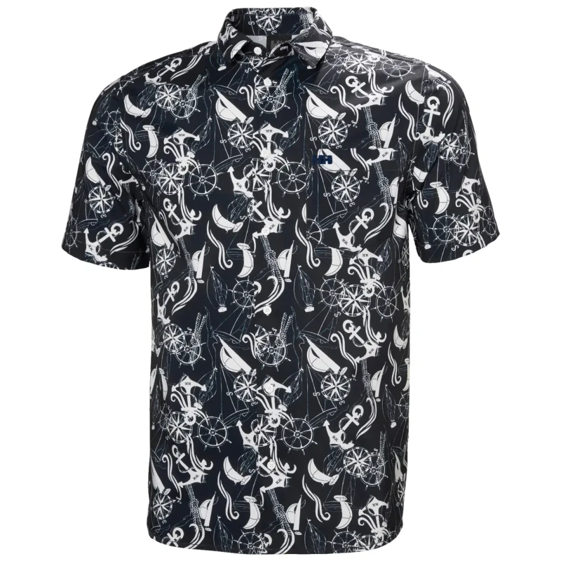 Image of Helly Hansen Shirt Helly Hansen Fjord Qd Ss 2.0 Bleu Male 2XL