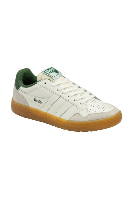 Image of Gola Classics Womens 'Eagle '86 Lace-Up Trainers in Off-White Size: 3 Off-White Female 3