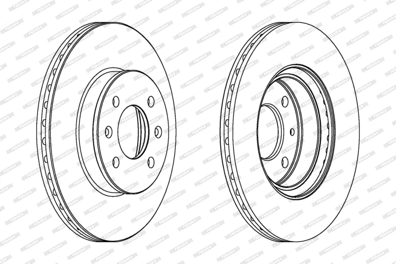 Image of Brake disc FERODO DDF1636C