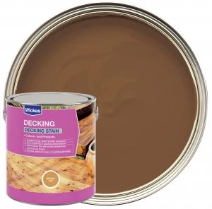 image of Wickes Decking Stain - Natural Oak 2.5L