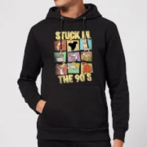 Image of Cartoon Network Stuck In The 90s Hoodie - Black - XXL