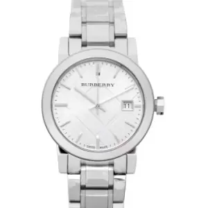 image of The City Silver Dial Stainless Steel Ladies Watch 34mm