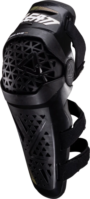 Image of Leatt Dual Axis Pro Knee and Shin Protectors, black, Size L XL for Men