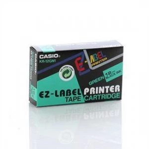 Image of Casio XR-12GN Black on Green