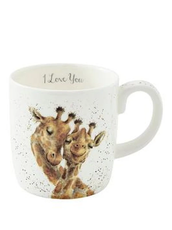 Image of Royal Worcester Wrendale Giraffe I Love You Mug One Colour VJSAM Unisex