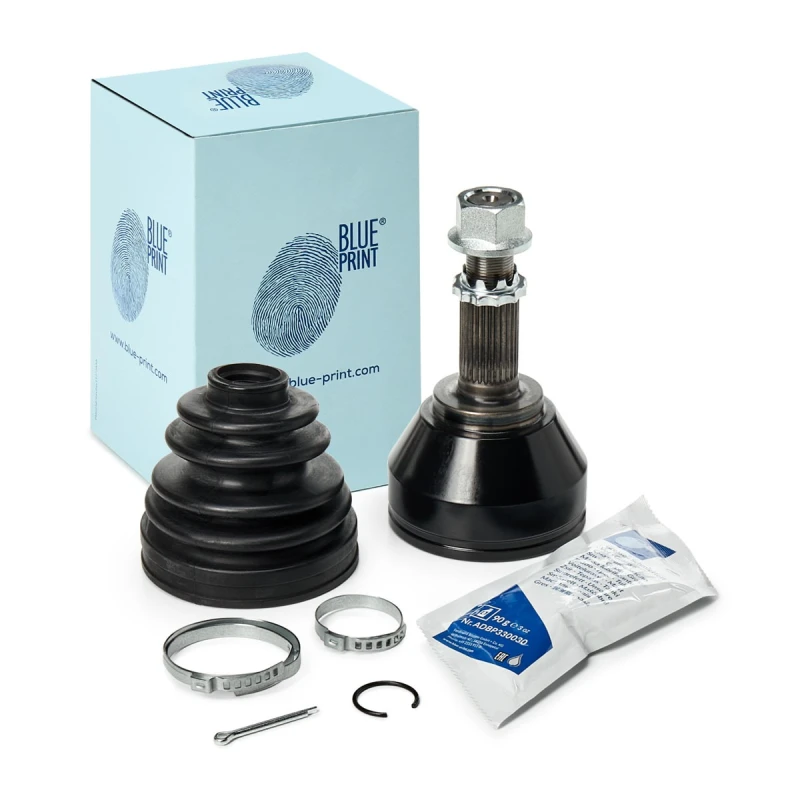 Image of Blue PRINT ADN18974 CV Joint Wheel Side, with nut, with grease Joint Kit,drive shaft (5)