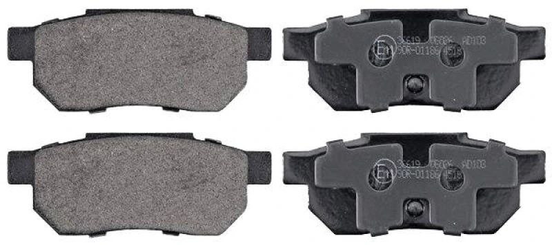 Image of A.B.S. 36619 Brake pad set without integrated wear sensor Brake Pad Set,disc brake (402)