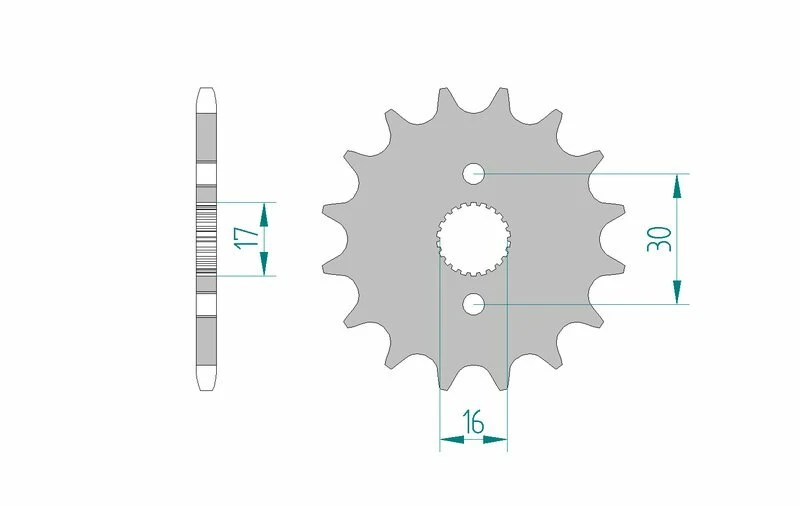 Image of AFAM Steel Standard Front Sprocket 20105 - 420