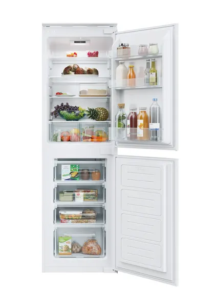 image of Candy CB50S518EK 177cm High 50/50 Integrated Fridge Freezer with Sliding Door Fixing Kit - White - E Rated