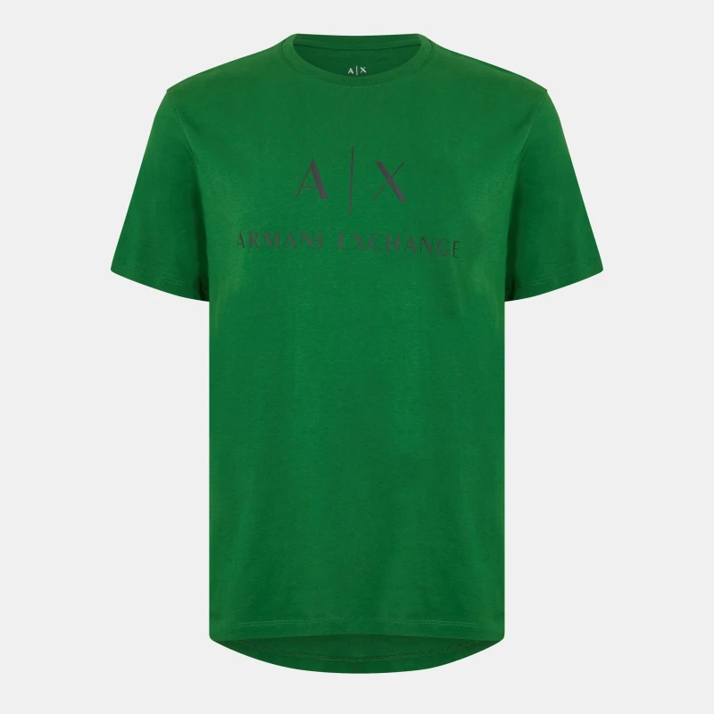 Image of Armani Exchange Logo T-Shirt Garden U7351 male S