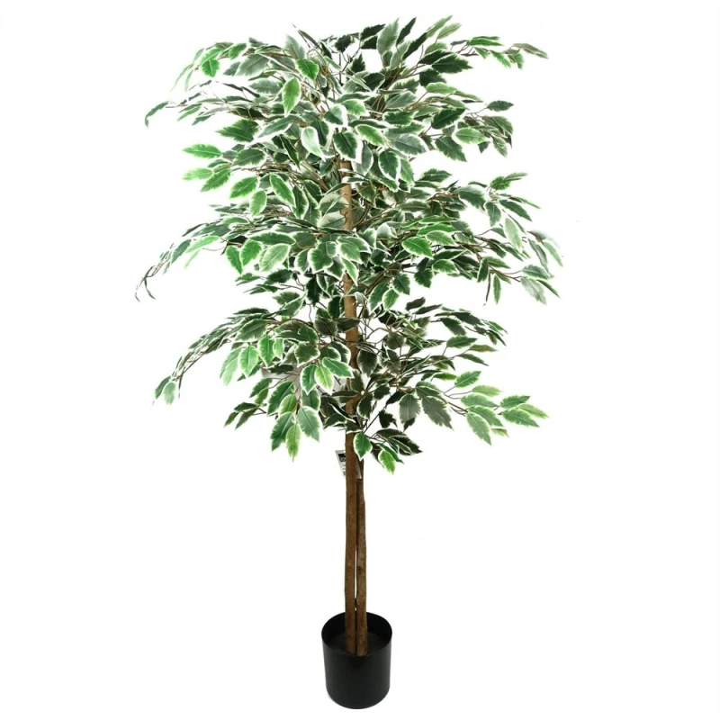 Image of Leaf Artificial Ficus Tree Realistic Extra Large 5ft Botanik Green