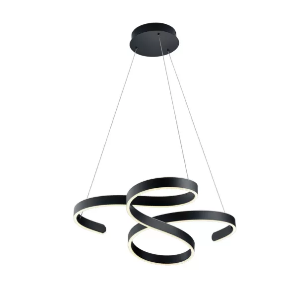 Image of Francis Modern 48W LED Pendant Ceiling Light Anthracite 3000K