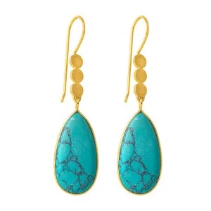 image of Juvi Designs Boho gold three little disk earrings NA