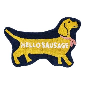 Image of Joules Hello Sausage Bath Mat - GOLD