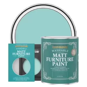 image of Rust-Oleum Matt Furniture & Trim Paint - TEAL - 750ml