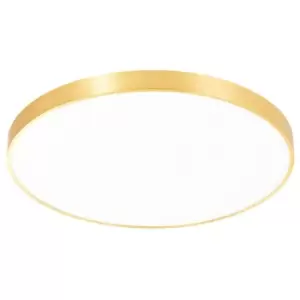 Image of Zumaline Sierra Round Integrated LED Panel, Gold, 4000K, 4500lm