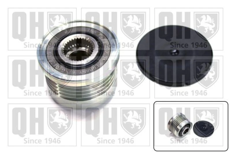 Image of QUINTON HAZELL Alternator clutch pulley QUINTON HAZELL QTR106
