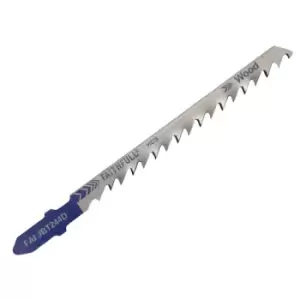 Image of Faithfull FAIJBT244D Wood Jigsaw Blades Pack of 5 T244D