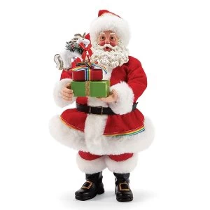 Image of Christmas Unicorn Santa Figurine