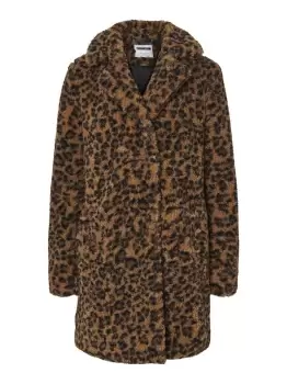 Image of NOISY MAY Teddy Jacket Women Brown
