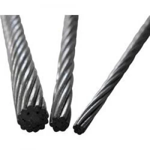 Image of Wire rope x L 2mm x 1m TOOLCRAFT 13211100200 Grey