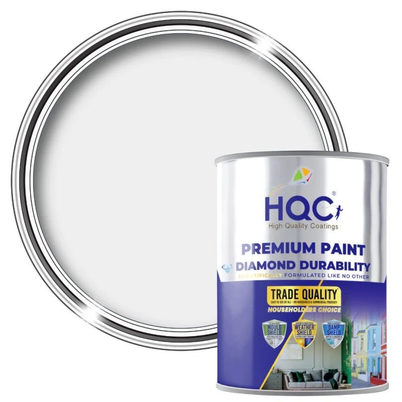 Image of HQC PAINTS Barn Paint - 5L - Best Exterior Wood Paint for Barns, Fences & Gates in Light Grey Light Grey Unisex 5L