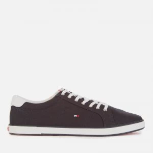 Image of Tommy Hilfiger Mens Harlow Canvas Pumps - Midnight - UK 10