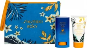 image of Shiseido x Roxy Summer On The Go Suncare Stick Set